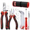 Glass Cutters Tools, Glass Cutter 2-20MM, 8" Glass Running Pliers with Curved Jaws, 6" Breaker Grozer Pliers, Glass Cutting Tool for Stained Glass, Tiles, Mosaic Cutting